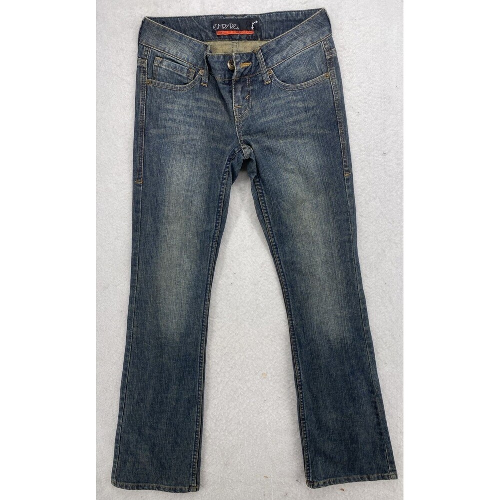 Empyre Gretel Lowrise Bootcut Jeans Women's Size 7 Dark Wash Denim Blue Western